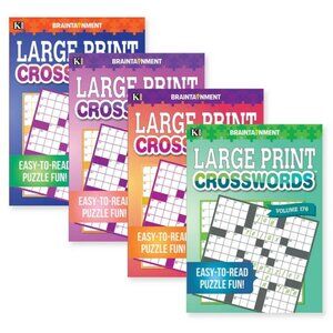 4 Kappa Crossword Puzzle Books LARGE PRINT4 Different Books 97 pgs Vols 173-176